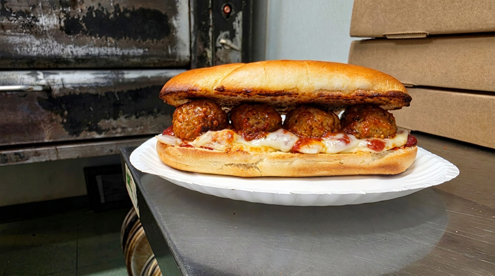 The meatball hoagie