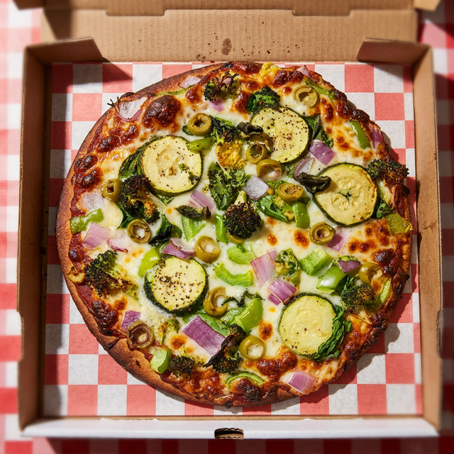 Green Veggies Pizza.